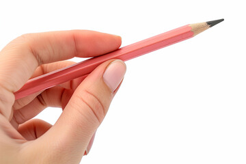 Person Holding Pencil