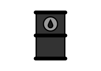 Barril negro de petróleo o combustible