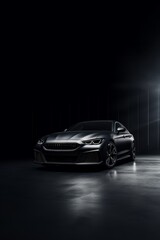 Luxury car  on dark background Generative AI