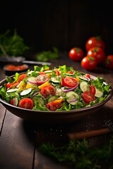 fresh vegetable salad Generative AI