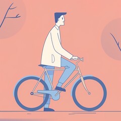 man on bicycle, minimalistic line hand art, red background, --ar 1:1 --style raw --sref https://s.mj.run/IxX5c7WYyuc --sw 500 --stylize 450 Job ID: 60832763-31ca-46b5-97a0-a6154a29d291
