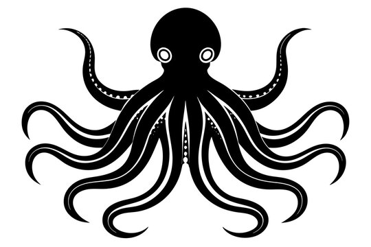 recommend clip art: octopus silhouette vector illustration
