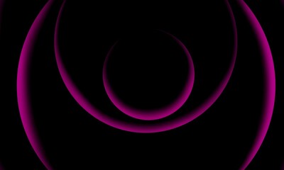 Abstract background with purple neon circles