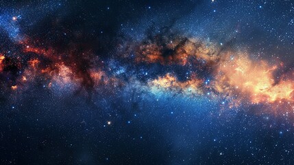 Space Panorama: Stars, Nebulae, and Galaxies