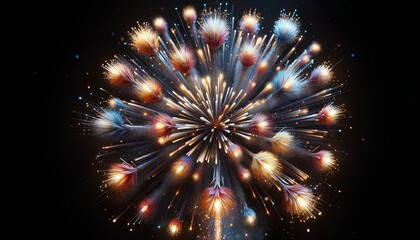 Fototapeta premium fireworks on the night sky