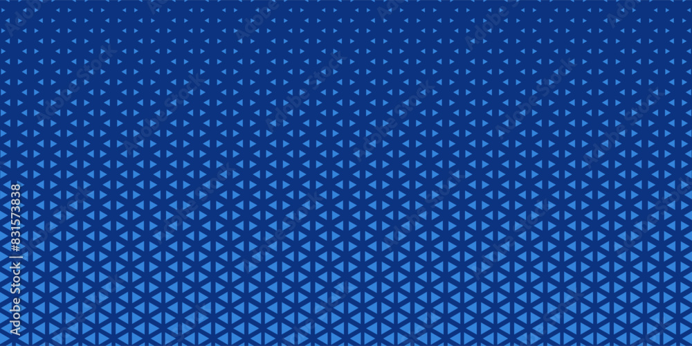 Poster triangles halftone pattern vector abstract geometric technology background. triangular half tone tex