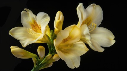 Isolated Delta River freesia blossom