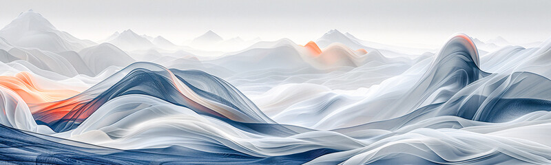 Panoramic Abstract Background Intricate Geometric Shapes and Warm Tones in a Dynamic and Captivating Banner Design Wallpaper Digital Art Poster Brainstorming Map Magazine Background Cover