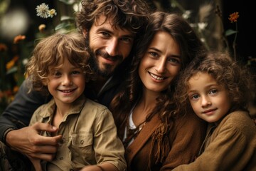 Fototapeta premium Celebrating families: an ode to love and connection on fathers day, mothers day, and parents day, capturing moments of joy, unity, and gratitude in the tapestry of family life.