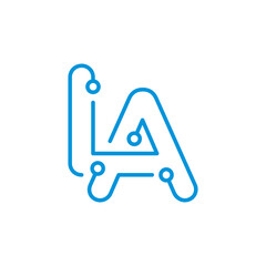 L and A Logo Design 001