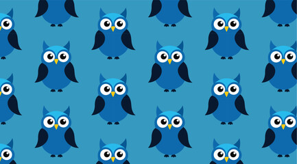 Purple Owl with a Purple Face and a Purple Background with a Purple Owl on the Left Pattern

