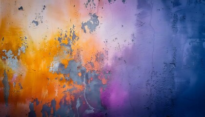 Fototapeta premium colorful orange pink and purple background distressed grunge texture abstract hot vibrant colors 