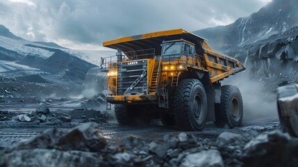giant truck It is commonly used in coal mines, which is an important source of energy for humans in the modern era.