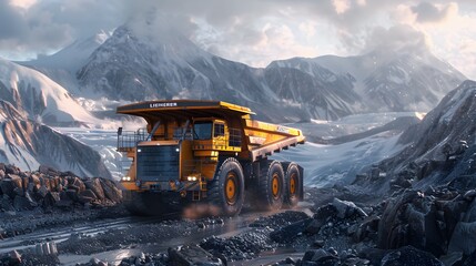 giant truck It is commonly used in coal mines, which is an important source of energy for humans in the modern era.