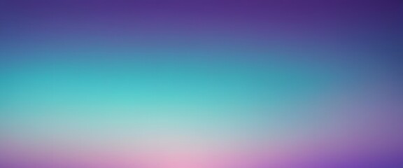 Turquoise and purple abstract gentle blurred grainy gradient background wallpaper
