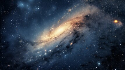 Fototapeta premium Galaxies in the Night Sky: Deep Space Photo Collage