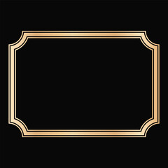 Decorative lines borders, Luxury design elements, Gold Frames Designs
