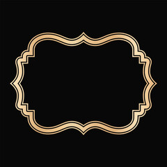 Decorative lines borders, Luxury design elements, Gold Frames Designs