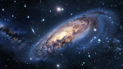 Fototapeta premium Deep Space and Galaxies: Starry Night Sky Collage