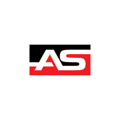A and S Letter Logo 100