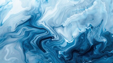 Abstract art blue paint background with liquid fluid grunge texture. - generative ai