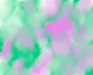  harmonious gradient blending soft green and pink hues