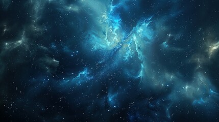 Space Background: Galaxy with Nebula and Stars