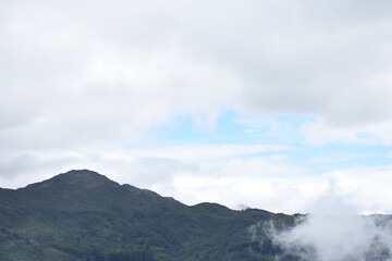 clouds over the mountains