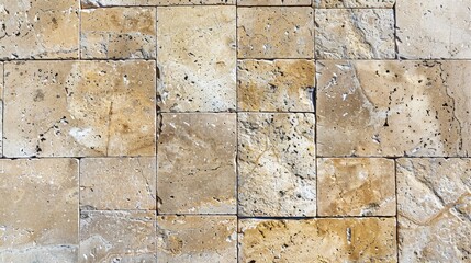 Background Stone,Close-up of travertine tile with a spacious section for product display or advertisements.