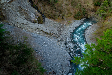 静岡県川根本町　寸又峡の景色　2024年春