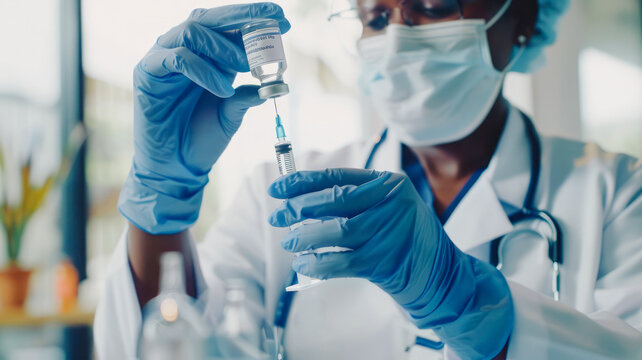 Precision in Care: Healthcare Professional Prepares Medication with Meticulous Accuracy