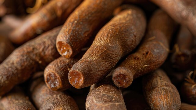 Organic Tamarind Sweet and Brown with Vegetable Vitamins for Wellness Wallpaper and Textured Backdrops Included