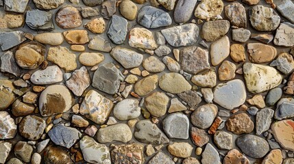 Background Stone,Rustic cobblestone path with a prominent empty area for advertisements or product placement.