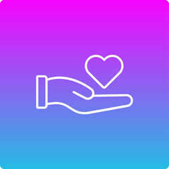 Hand With Heart Icon