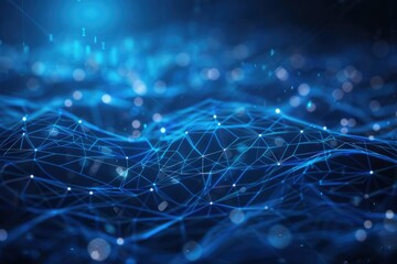 bstract technology lines background with smart and futuristic, intelligent communication network concept of future connected technology	