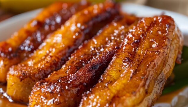 Dessert Bliss: The Perfect Moment with Platanos Maduros on Your Plate