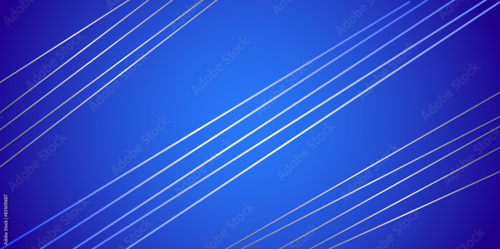 Sticker Modern background with unidirectional bright blue stripes easy to edit