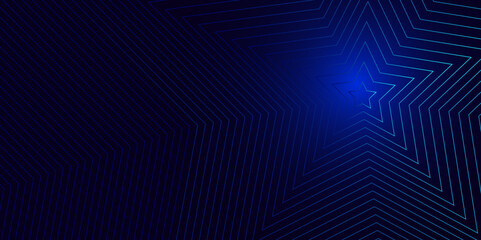 Naklejka premium Abstract star lines gradient background