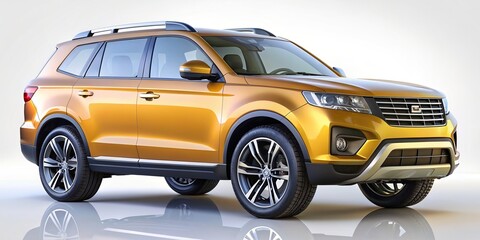 Generic concept SUV car rendered in