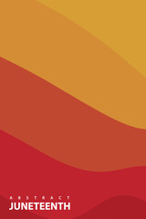 Obraz premium Abstract background design with Juneteenth theme, with wavy patterns.