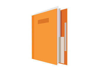 Office file folder. Simple flat illustration.