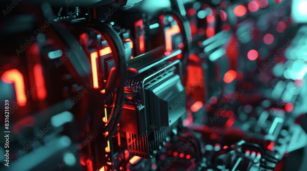 Poster the crypto mining farm is a testament to the latest advancements in technology with each machine per