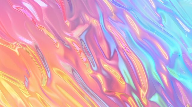 A gradient color background with a holographic effect