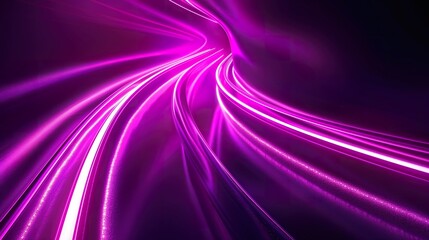 Fototapeta premium An abstract background with glowing purple neon lines