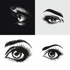 Eye logo design vector illustration