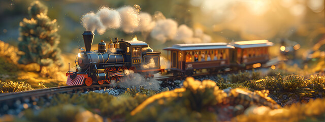 Beautiful steam train
