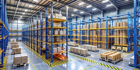 Advanced materials handling systems in a warehouse setting