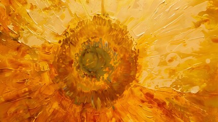 close up view of sunflower. - Powered by Adobe