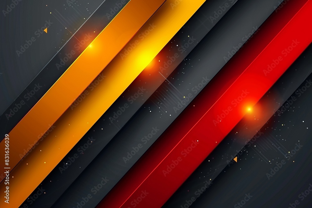 Poster realistic colorful abstract luxury design with geometric shapes and gradients background, overlappsi