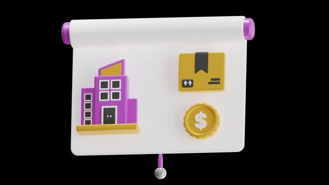 3D Animation of Brand Presentation Showing Products | Alpha Channel